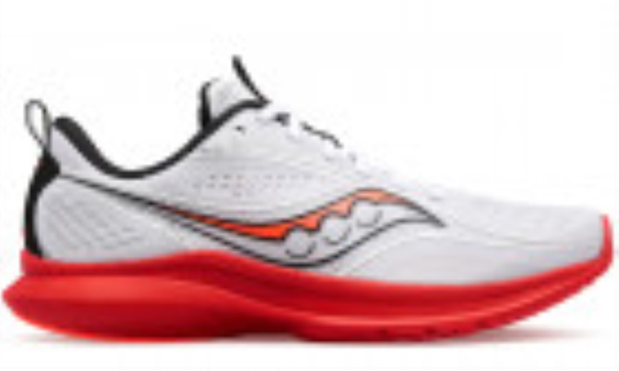 Men's Kinvara 13 White Black Vizi Saucony