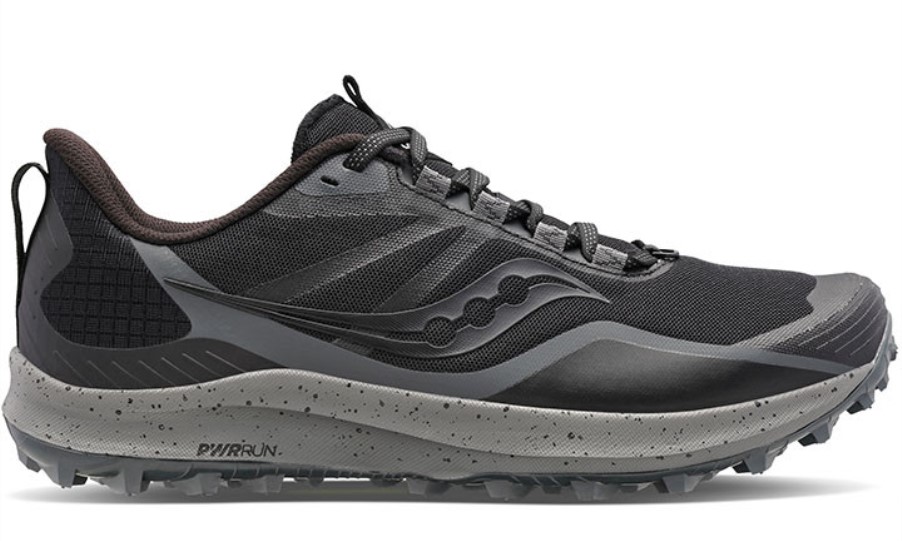 Women's Peregrine 12 (Wide) Saucony Black Charcoal