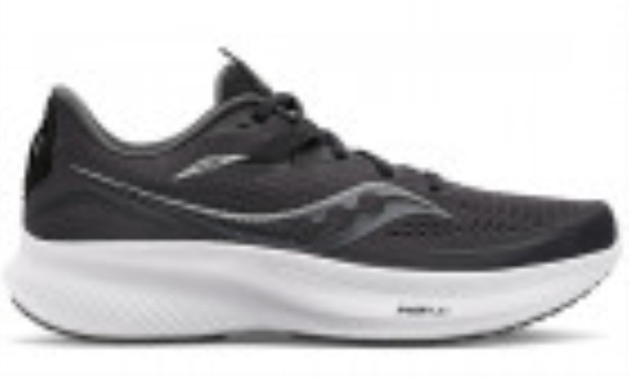 Women's Ride 15 (Wide) Saucony Black White