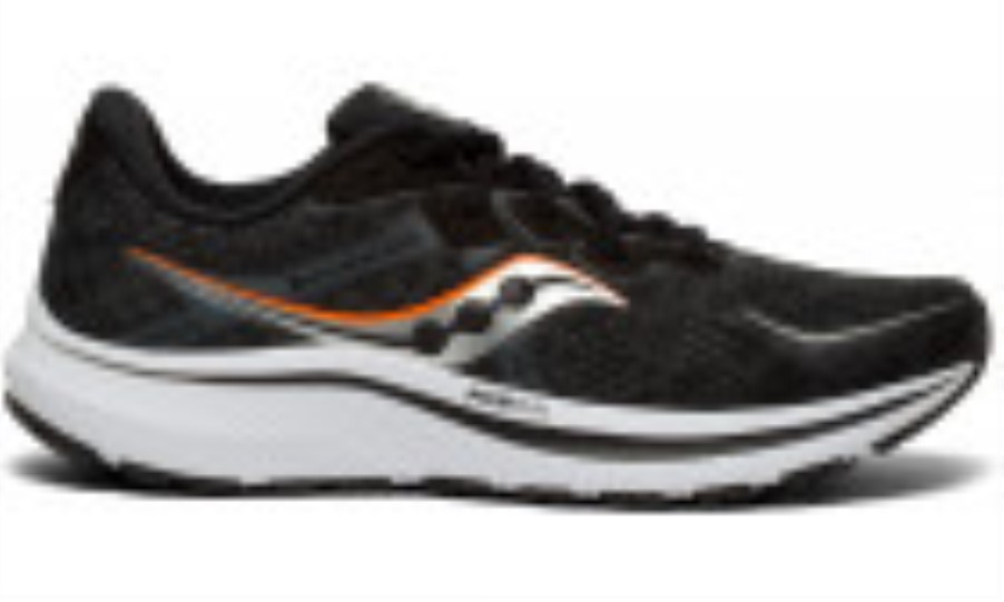 Men's Omni 20 (Wide) Black White Saucony