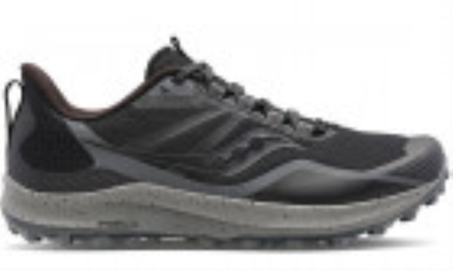 Men's Peregrine 12 (Wide) Saucony Black Charcoal