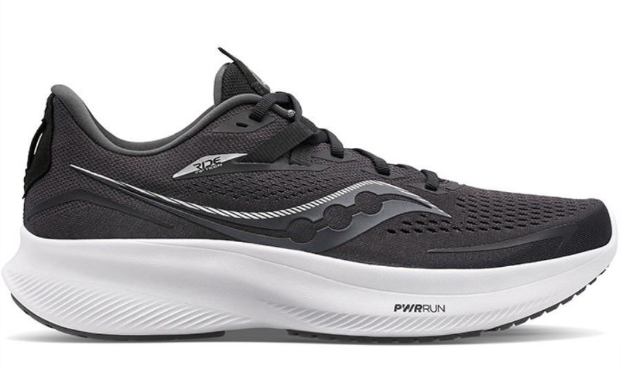 Men's Ride 15 (Wide) Saucony Black White