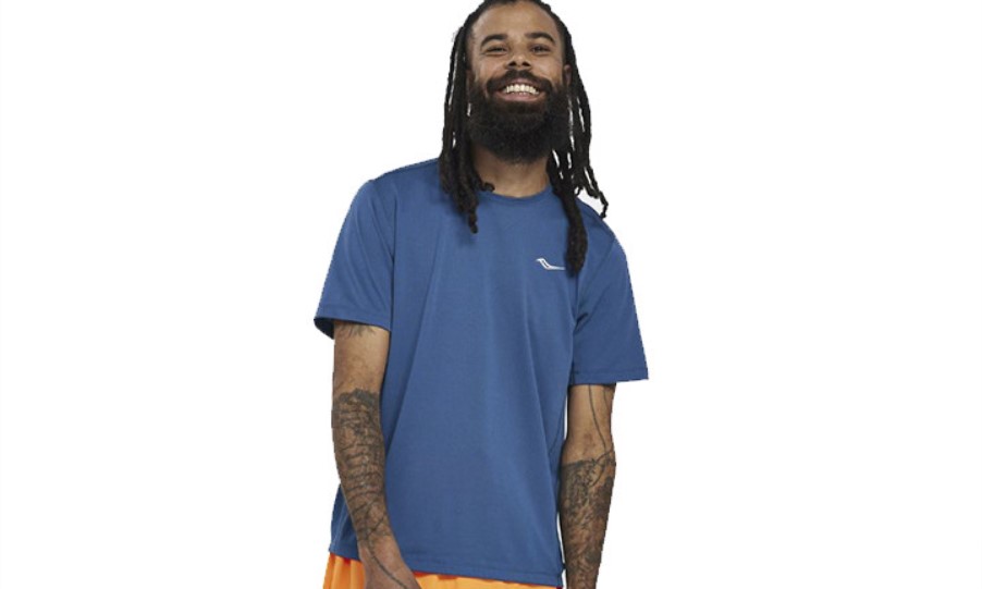 Men's Stopwatch Short Sleeve Saucony Nightshade