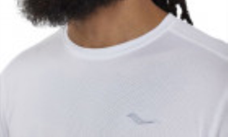 Men's Stopwatch Short Sleeve White Saucony