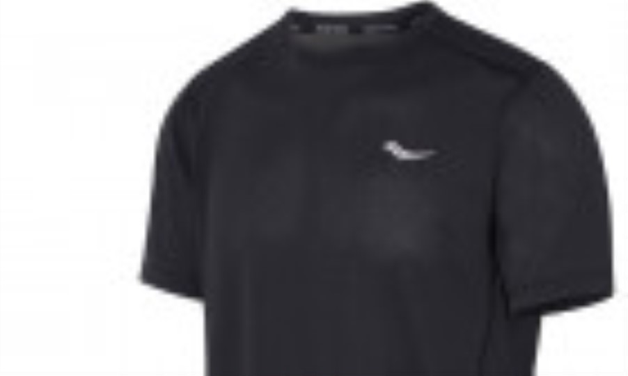 Saucony Men's Stopwatch Short Sleeve Black
