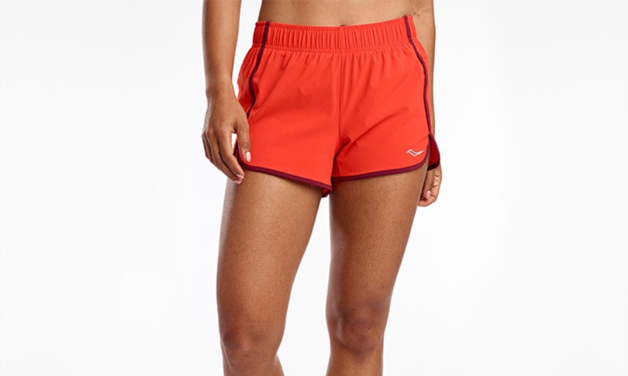 Saucony Women's Outpace 3 Short Orange