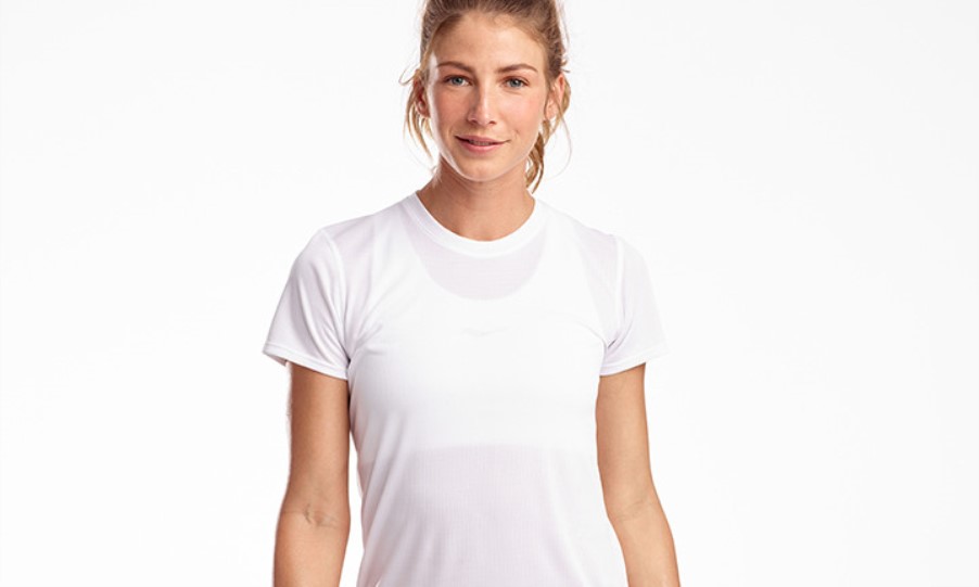 Women's Stopwatch Short Sleeve Saucony White